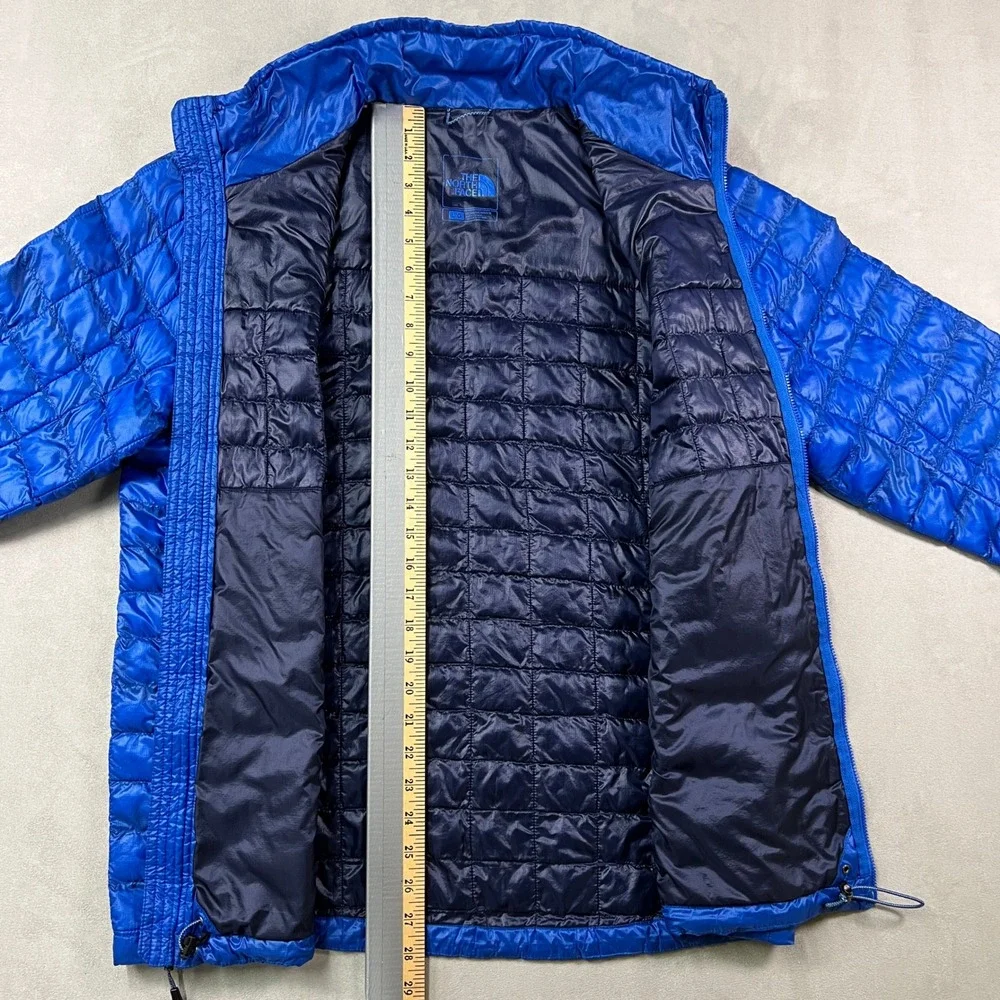 The‎ North Face ThermoBall Full Zip Jacket Mens L Blue Quilted Outdoor Insulated